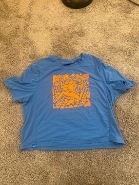 Janji Women’s Large Circa Daily Boxy Crop Tee Greece Collection